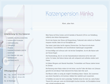 Tablet Screenshot of katzenpension-minka.de